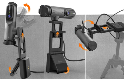 J5create 2K AI-Powered Webcam with Wireless Microphone and Auto-Focus - JVU300