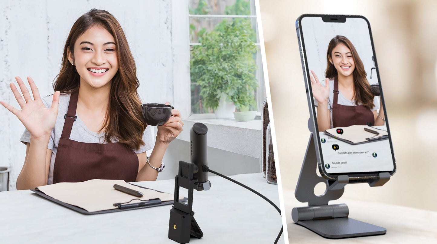 J5create 2K AI-Powered Webcam with Wireless Microphone and Auto-Focus - JVU300