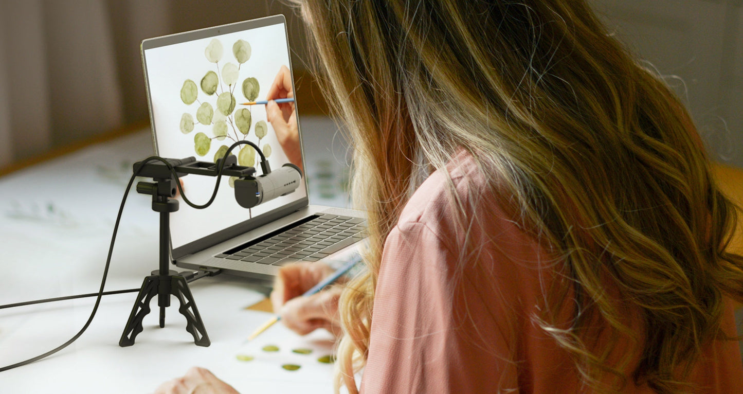 J5create 2K AI-Powered Webcam with Wireless Microphone and Auto-Focus - JVU300