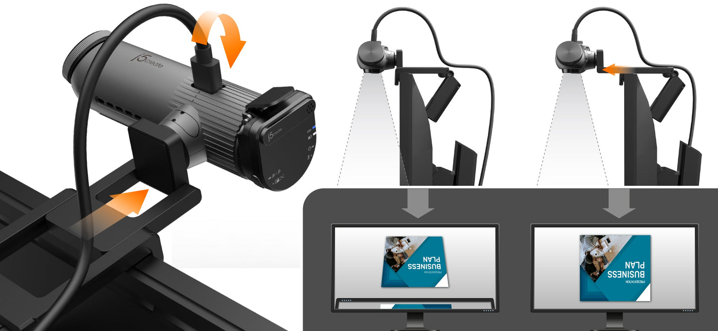J5create 2K AI-Powered Webcam with Wireless Microphone and Auto-Focus - JVU300