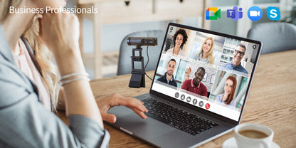 J5create 2K AI-Powered Webcam with Wireless Microphone and Auto-Focus - JVU300