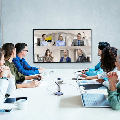 J5create 360° AI-Powered Webcam with Speakerphone - JVU368