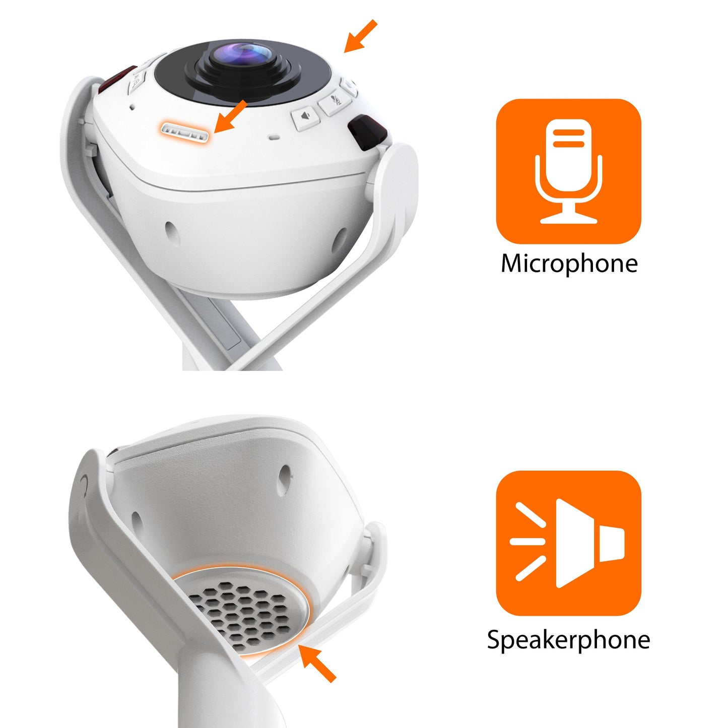 J5create 360° AI-Powered Webcam with Speakerphone - JVU368