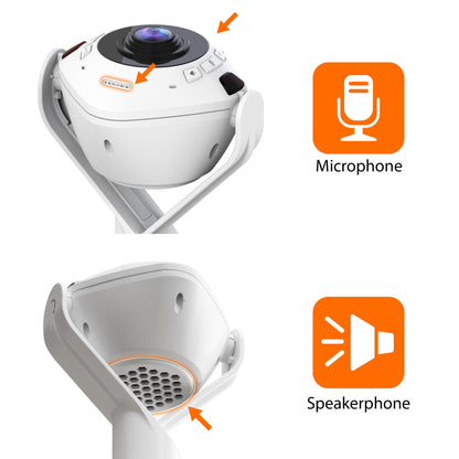 J5create 360° AI-Powered Webcam with Speakerphone - JVU368
