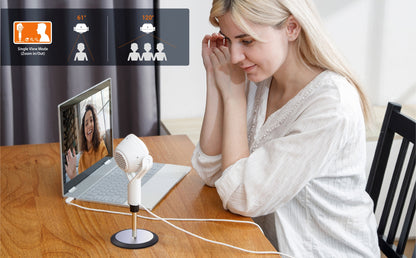 J5create 360° AI-Powered Webcam with Speakerphone - JVU368