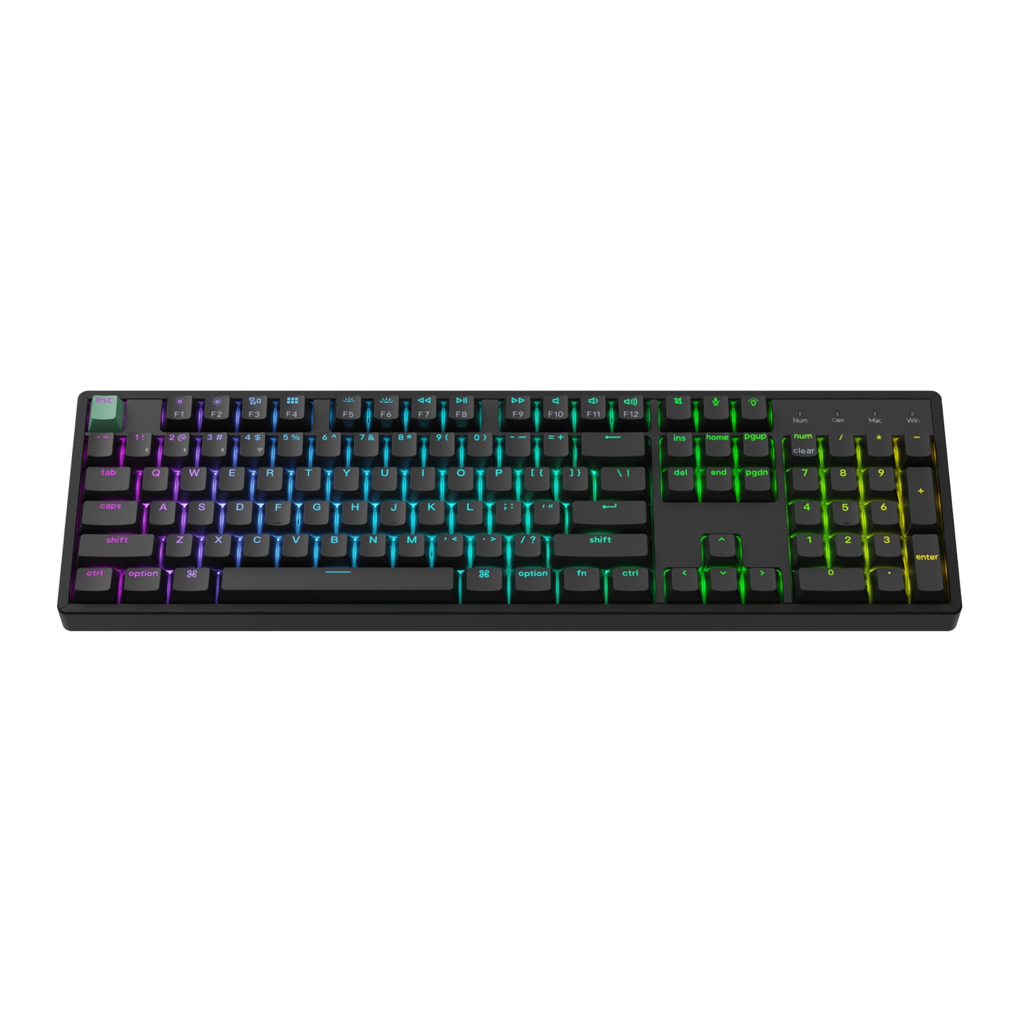 Keychron K10 HE 100% Hot-Swap Gateron Dbl-Rail Nebula Switch RGB Wireless Keyboard – Black