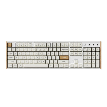 Keychron K10 HE Special Edition Full-size Hot-Swap Gateron Dbl-Rail Nebula Switch RGB Wireless Keyboard – White (Wood + Al)