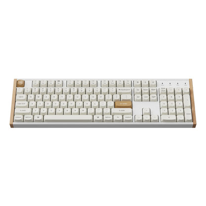 Keychron K10 HE Special Edition Full-size Hot-Swap Gateron Dbl-Rail Nebula Switch RGB Wireless Keyboard – White (Wood + Al)