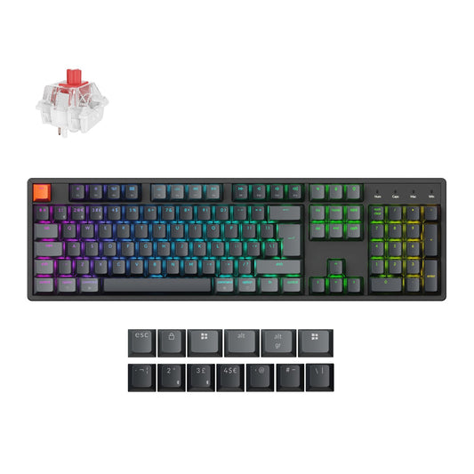 Keychron K10 QMK RGB Wireless Mechanical Keyboard V.2 - Super RED Switch