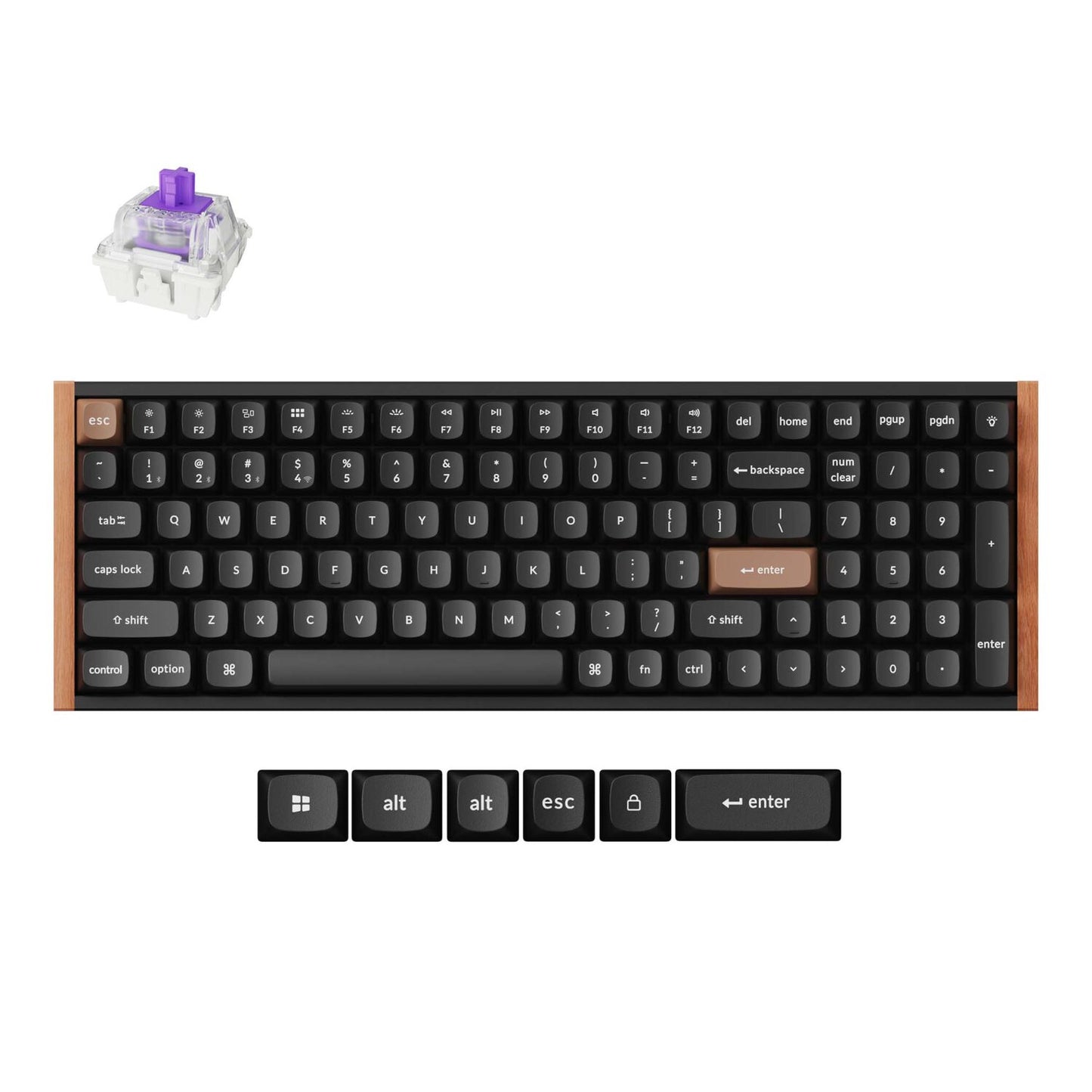 Keychron K4 HE 96% Wireless Magnetic Keyboard – Gateron Hall Effect Switches, Aluminium and Woof