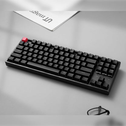 Keychron K8 QMK 80% TKL Wireless Mechanical Keyboard V2 Red Switches – Black