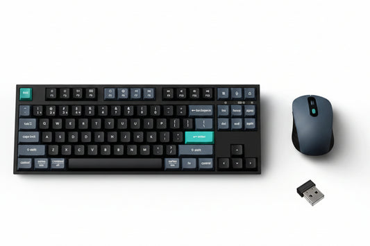 Keychron B33 80% TKL Wireless Keyboard and Mouse Combo – Black/Green