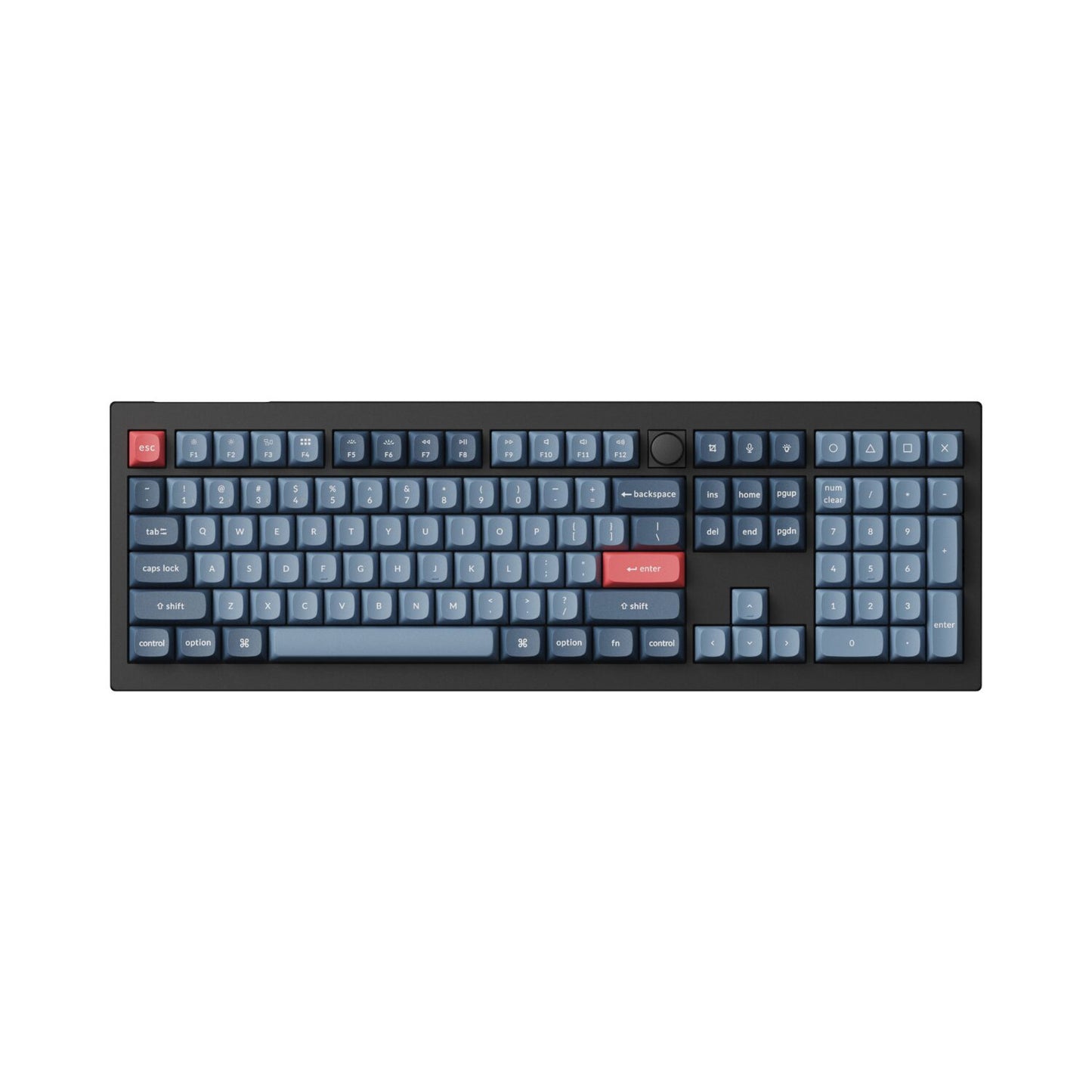 Keychron V6 Max QMK/VIA RED Wireless Custom Mechanical Keyboard | RED Switch – Black