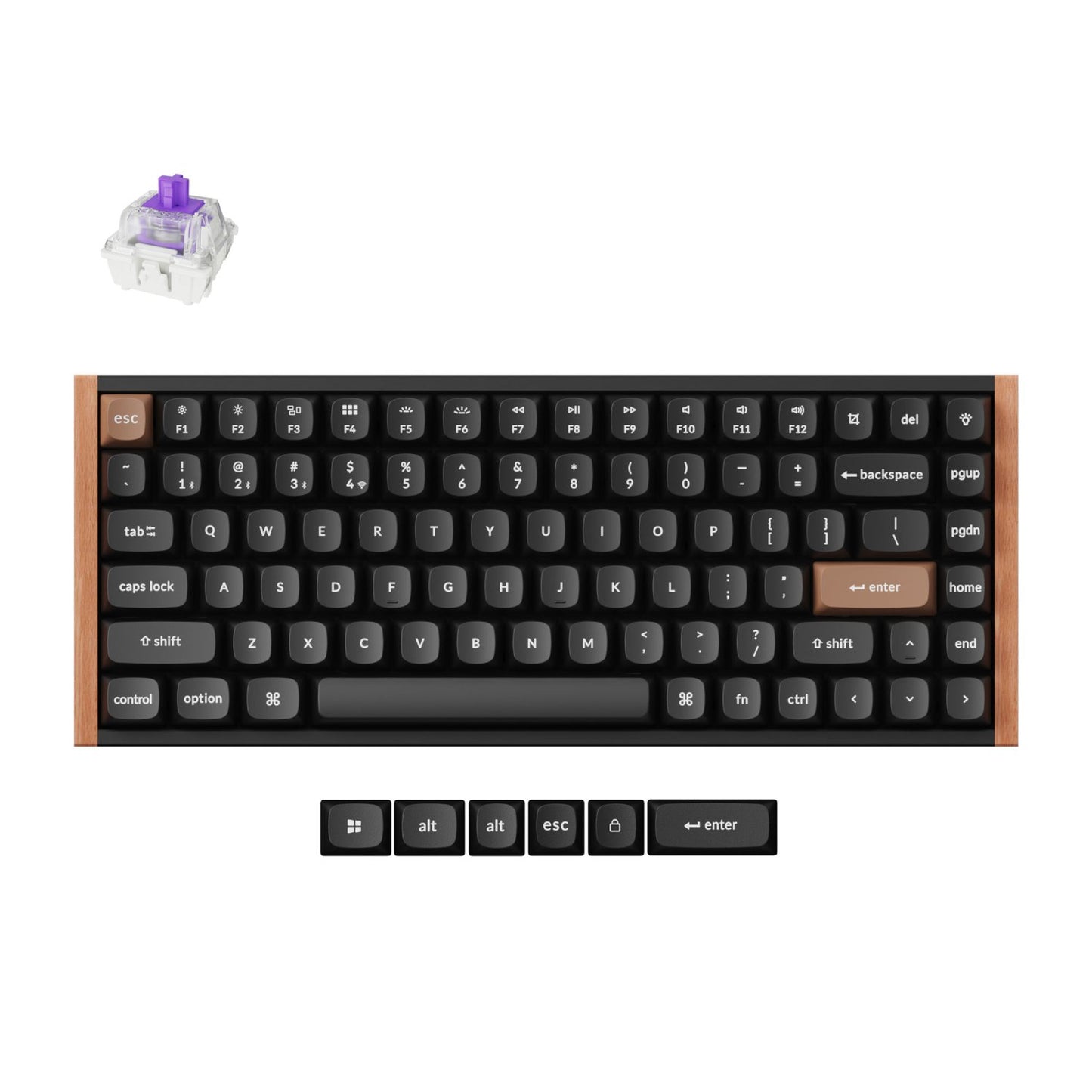 Keychron K2 HE Wireless Special Edition Keyboard - NEBULA Switch, Black