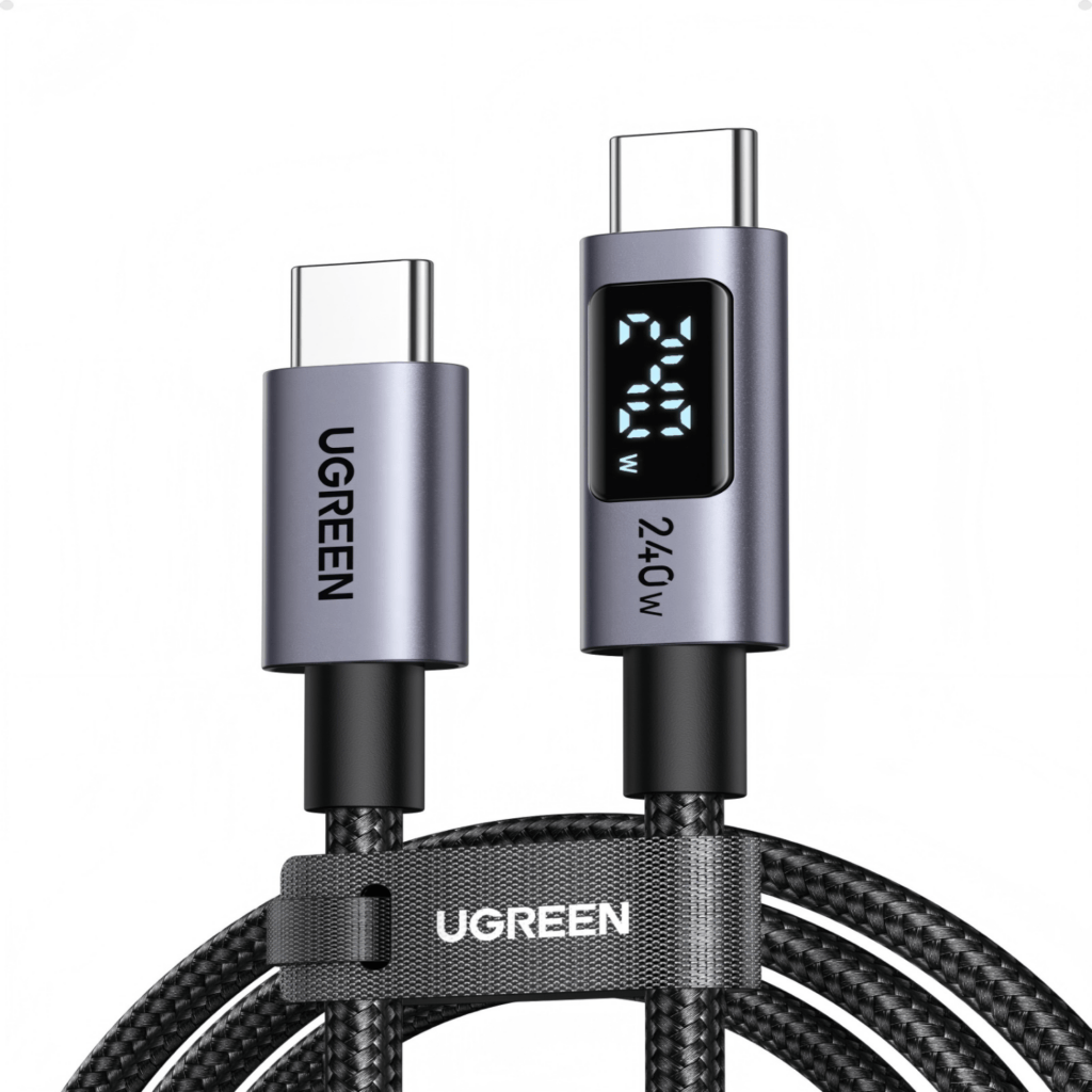 UGREEN 240W USB Type-C Cable with LED Display 1M