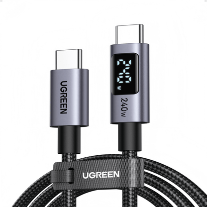 UGREEN 240W USB Type-C Cable with LED Display 1M