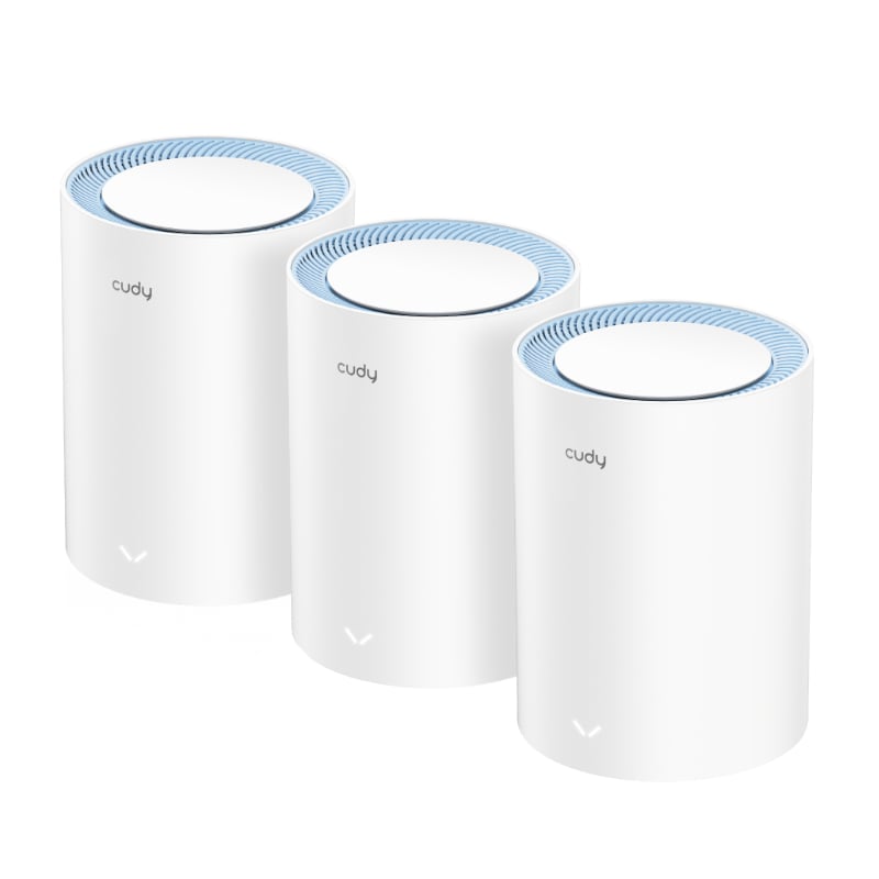 Cudy Dual Band WiFi 5 1200Mbps Fast Ethernet Mesh 3 Pack | M1200 (3-Pack)