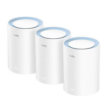 Cudy Dual Band WiFi 5 1200Mbps Fast Ethernet Mesh 3 Pack | M1200 (3-Pack)