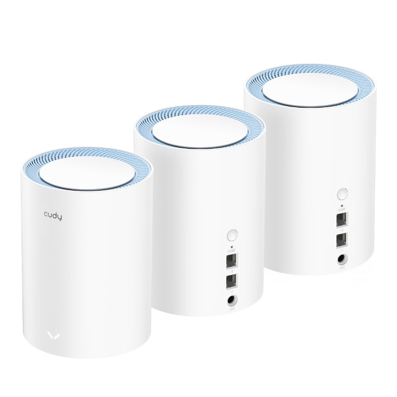 Cudy Dual Band WiFi 5 1200Mbps Fast Ethernet Mesh 3 Pack | M1200 (3-Pack)