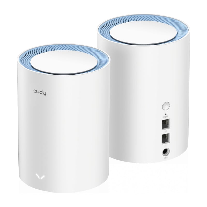 Cudy Dual Band WiFi 5 1200Mbps Fast Ethernet Mesh 2 Pack | M1200 (2-Pack)