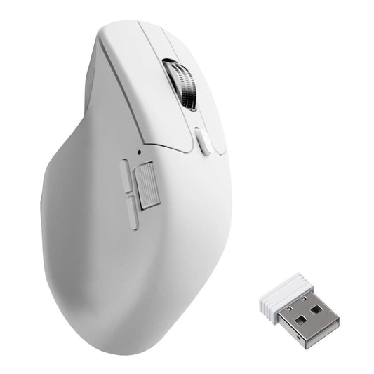 Keychron M6S-A24 PixArt 3950 8K 30000DPI Wireless Mouse (BT/2.4GHz/Wired) – White