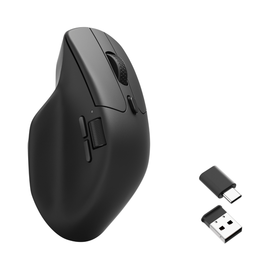 Keychron M6S-B72 1K Wireless Mouse (BT/2.4GHz/Wired) – Black