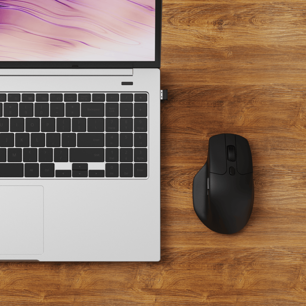 Keychron M6S-B72 1K Wireless Mouse (BT/2.4GHz/Wired) – Black
