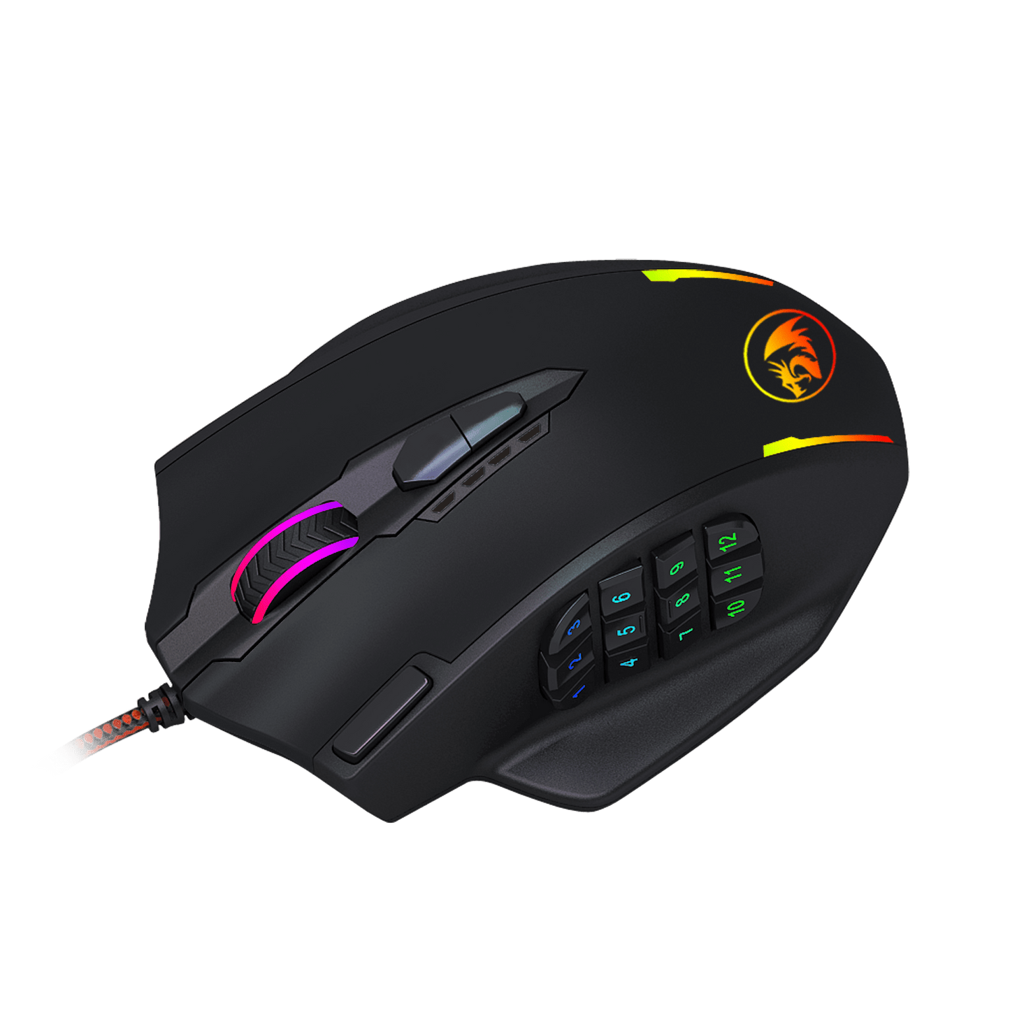 Redragon M908 IMPACT MMO 12400DPI Wired Gaming Mouse