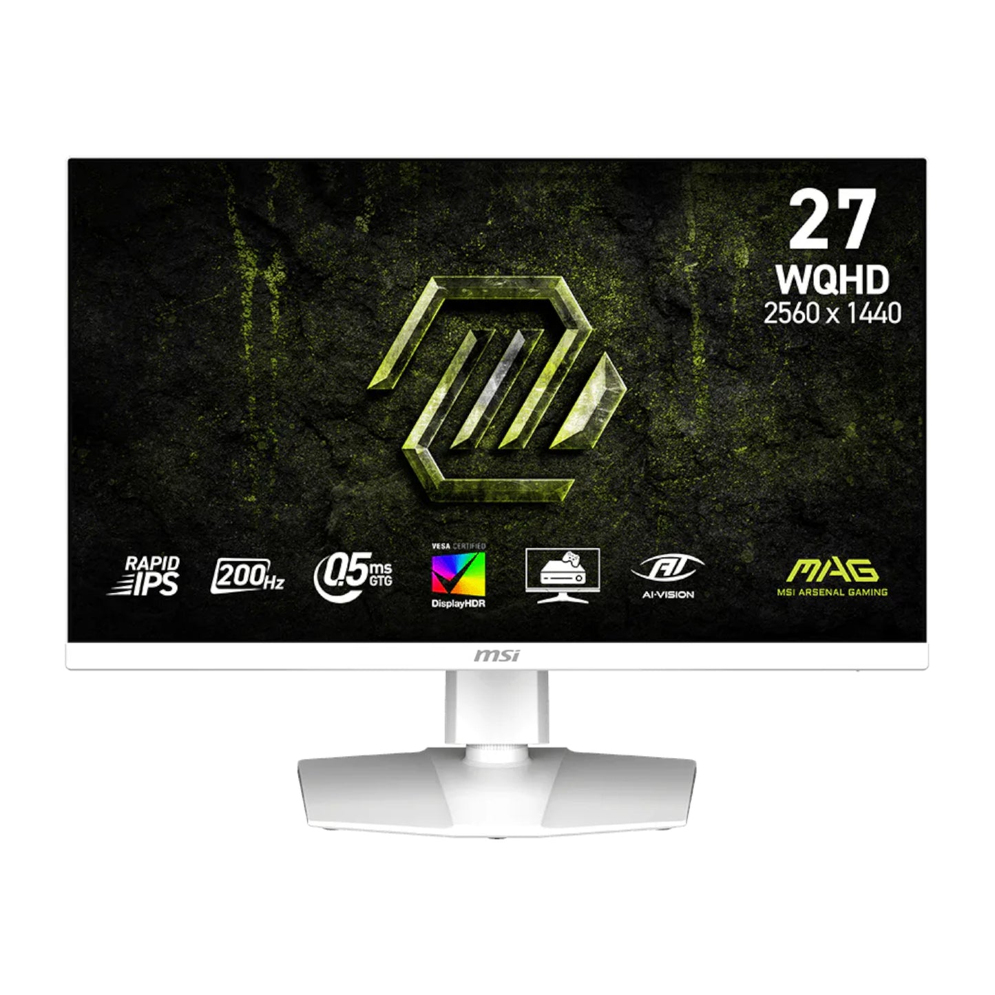 MSI MAG 274QRFW E20 27″ WQHD 200Hz IPS Gaming Monitor – White