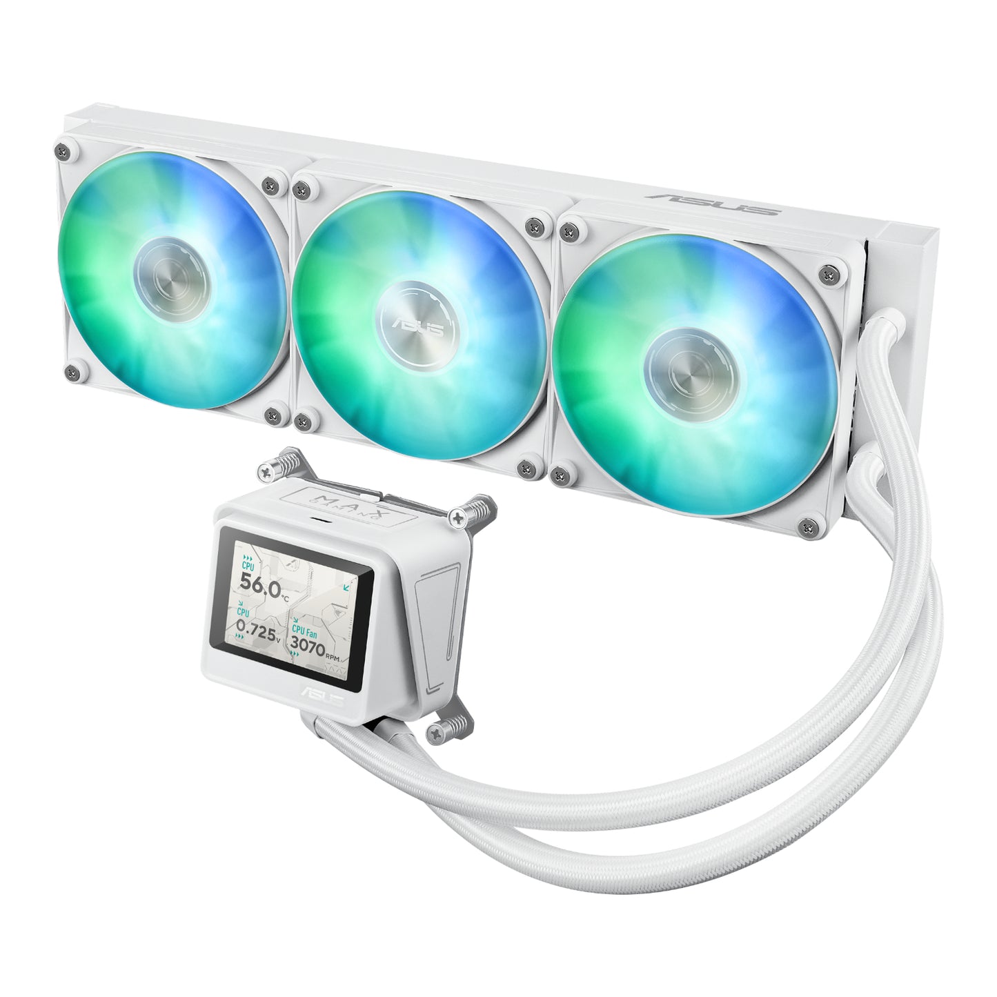 Asus MAX Gaming LC 360 ARGB LCD All-in-one CPU Liquid Cooler – White