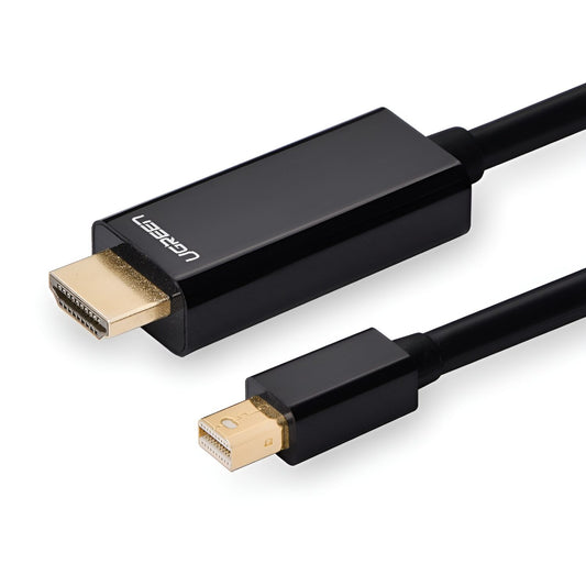 UGREEN Mini DisplayPort Male to 4K@30Hz HDMI Cable 1.5m – Black