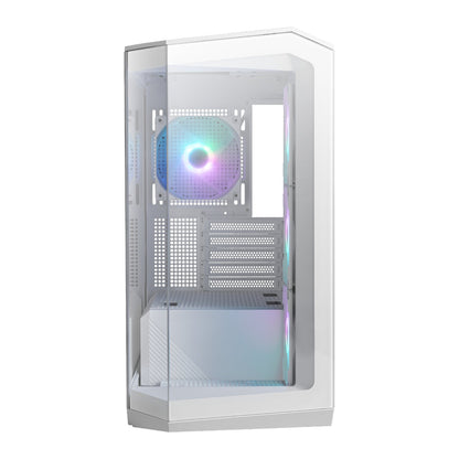 MSI MAG PANO M100R PZ M-ATX ARGB Gaming Chassis – White