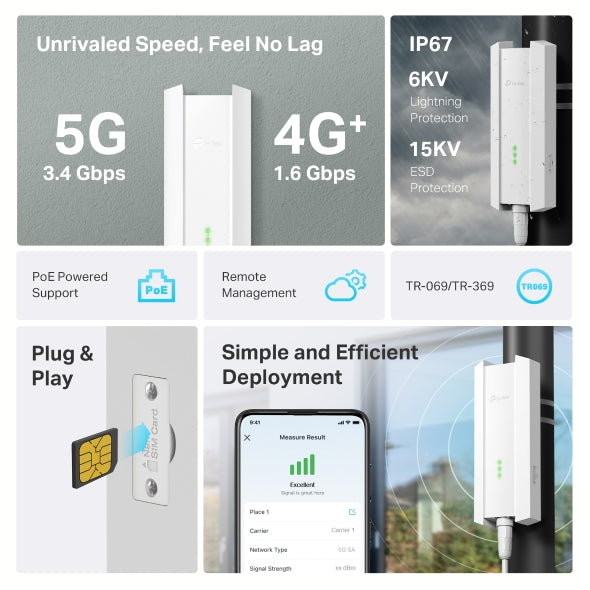 TP-Link 5G Outdoor Gateway - NE211-Outdoor