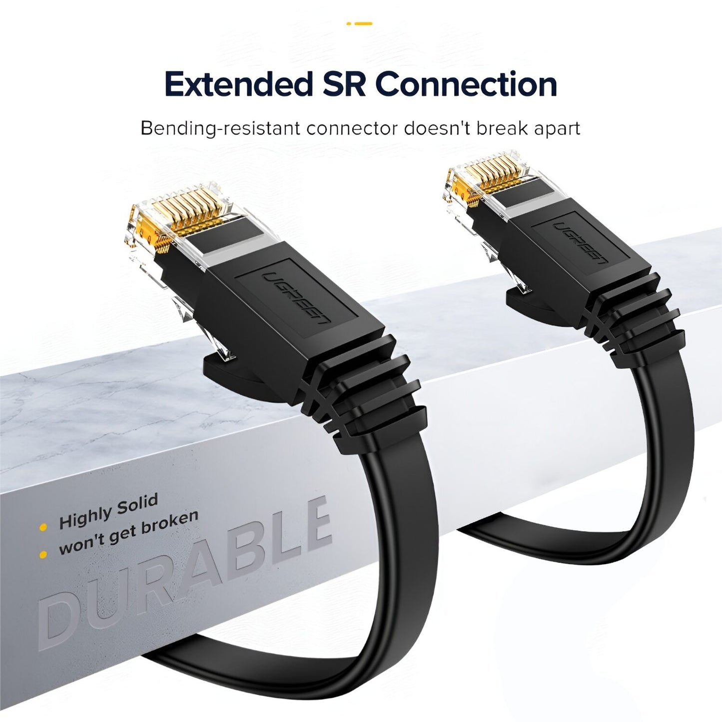 UGREEN Cat6 U/UTP Flat Ethernet Cable - 5m