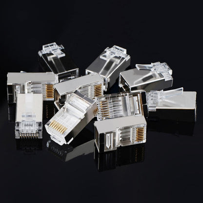 UGREEN NW111 RJ45 Cat6 Ethernet Network Head 100 Pack – Silver/Transparent