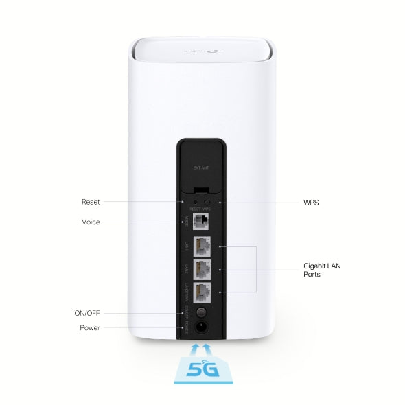 TP-Link 5G AX3000 Wi-Fi6 Telephony Router - NX510v
