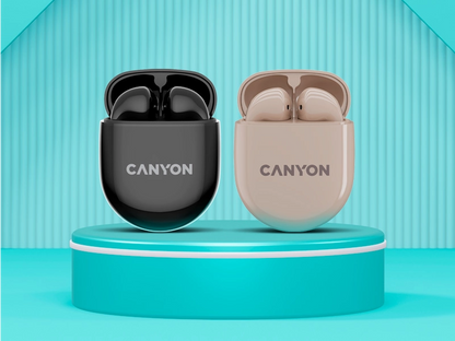 Canyon TWS-6 True Wireless Earbuds - Beige