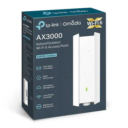 TP-Link AX3000 Indoor/Outdoor WiFi 6 Access Point - EAP650-Outdoor