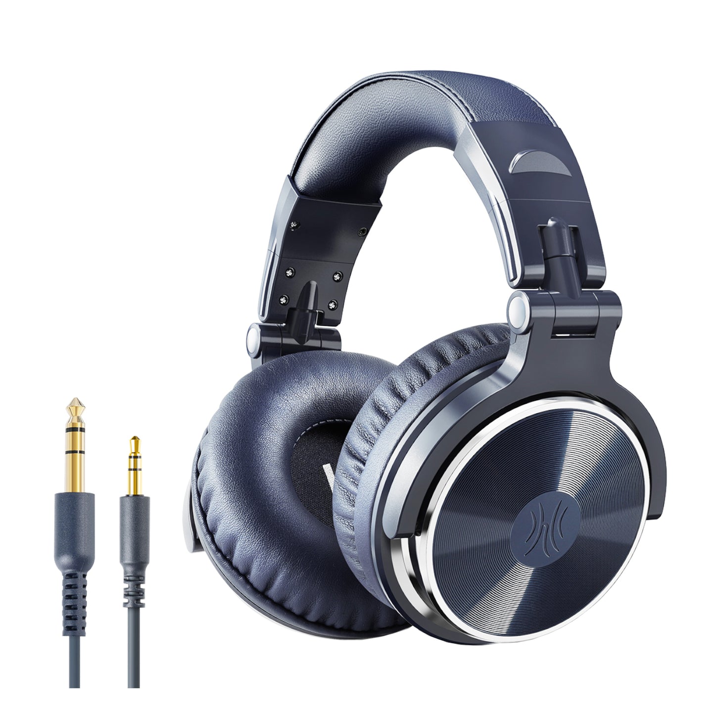 Oneodio Pro 10 Professional Wired Over Ear DJ and Studio Monitoring Headphones – Dark Blue