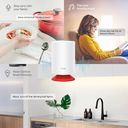 TP-Link AX1800 Mesh Wi-Fi 6 System with Alexa Built-In 3 Pack - Deco Voice X20