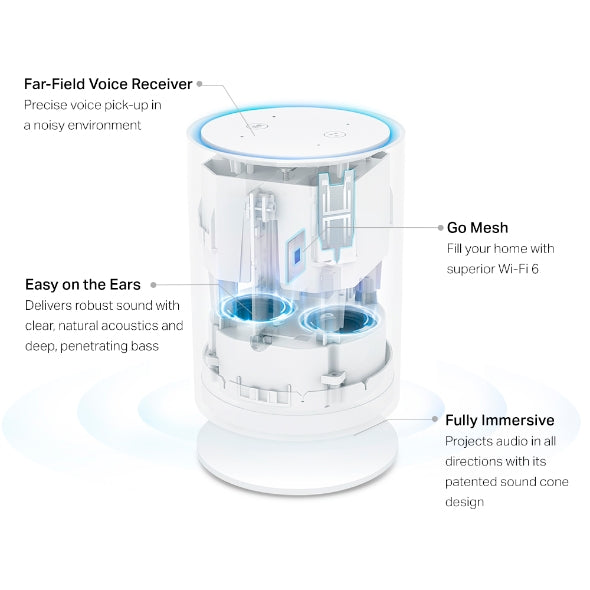 TP-Link AX1800 Mesh Wi-Fi 6 System with Alexa Built-In 3 Pack - Deco Voice X20