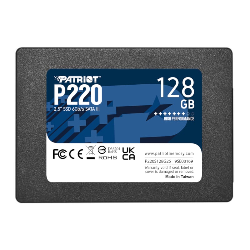 Patriot P220 2.5″ SATA III SSD - 128GB