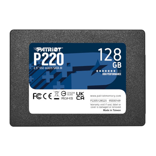 Patriot P220 2.5″ SATA III SSD - 128GB