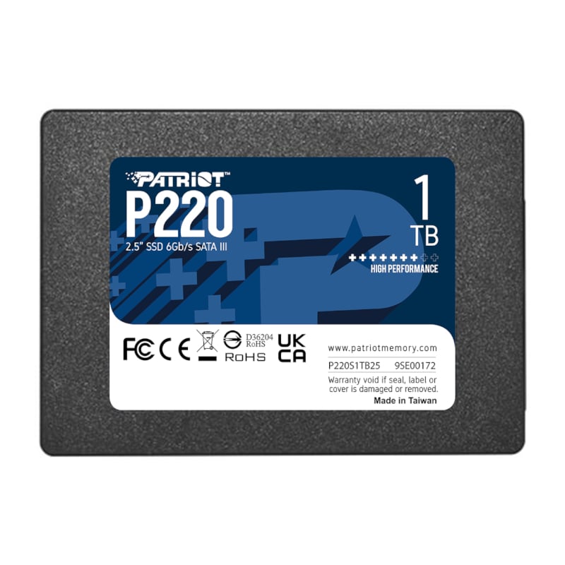 Patriot P220 2.5″ SATA III SSD - 1TB