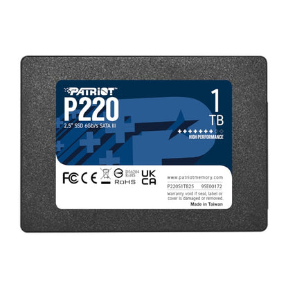 Patriot P220 2.5″ SATA III SSD - 1TB