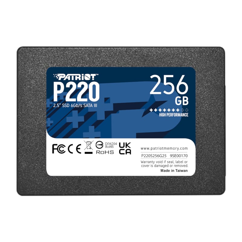 Patriot P220 2.5″ SATA III SSD - 256GB