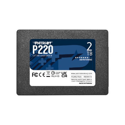 Patriot P220 2.5″ SATA III SSD - 2TB