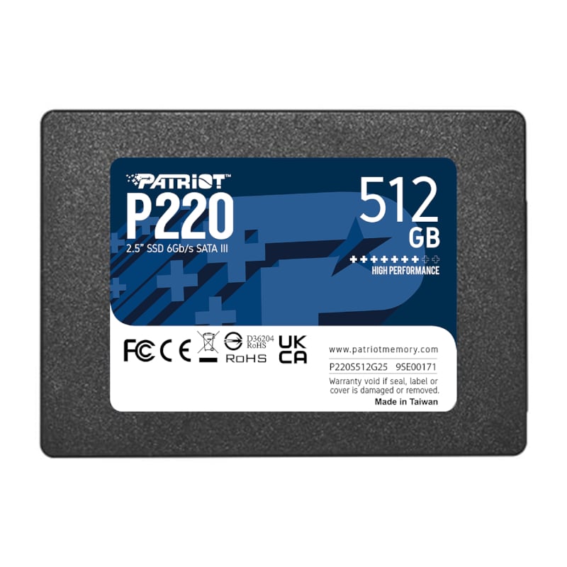 Patriot P220 2.5″ SATA III SSD - 512GB