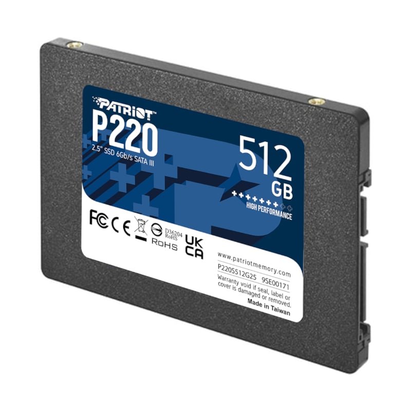 Patriot P220 2.5″ SATA III SSD - 512GB