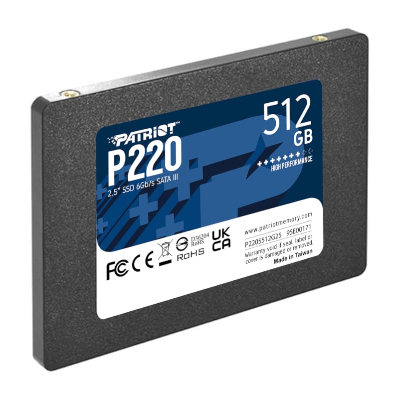 Patriot P220 2.5″ SATA III SSD - 512GB